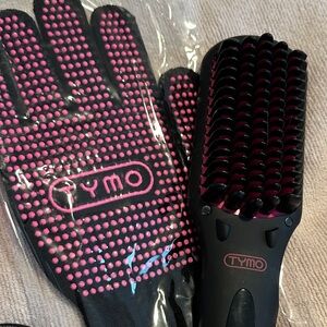 TYMO Black and Pink Hair Straightening Brush